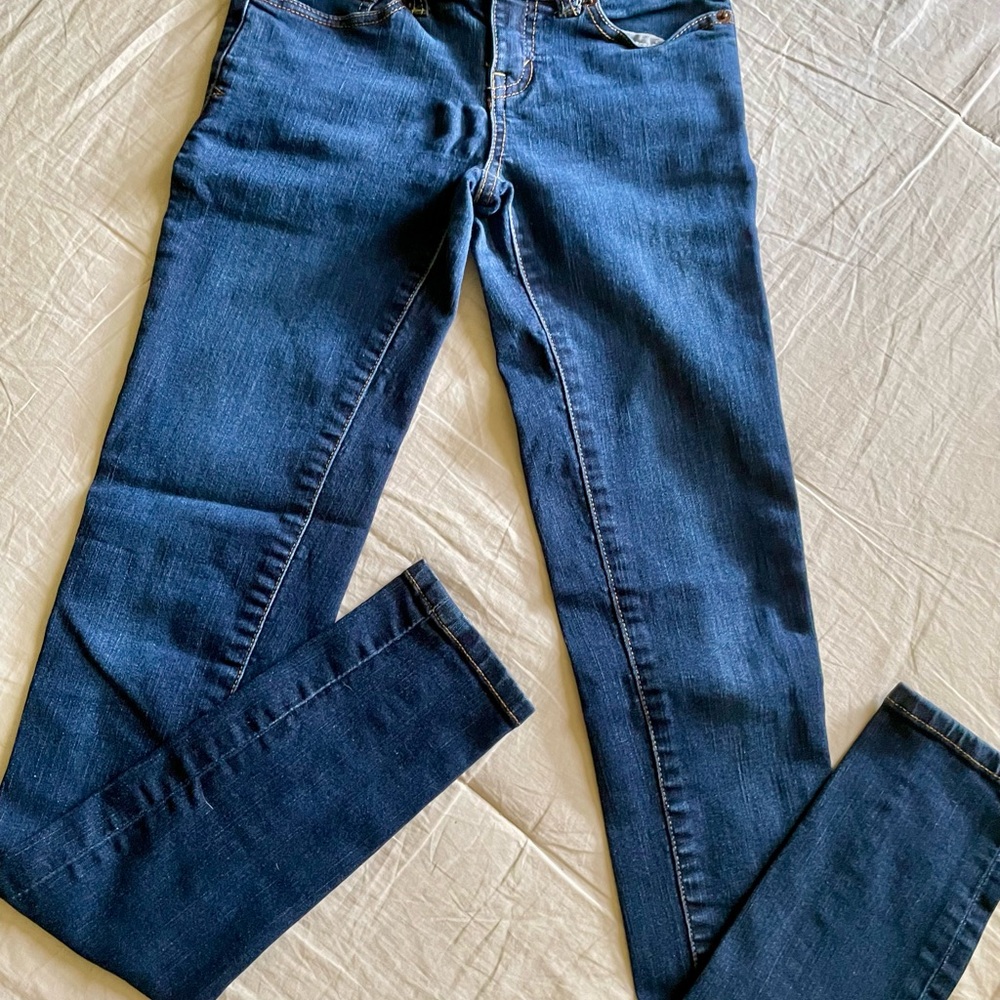 Aeropostale Dark Blue Jeggings Juniors Misses Size 00 Long